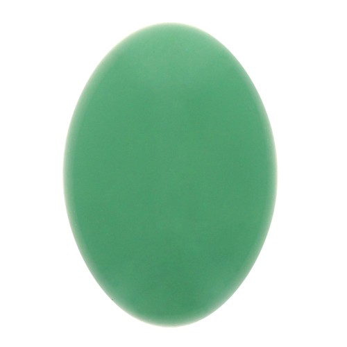 14x10mm Oval opaque resin cabochon - Green x1