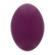 14x10mm Oval opaque resin cabochon - eggplant x1