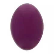 14x10mm Oval opaque resin cabochon - eggplant x1