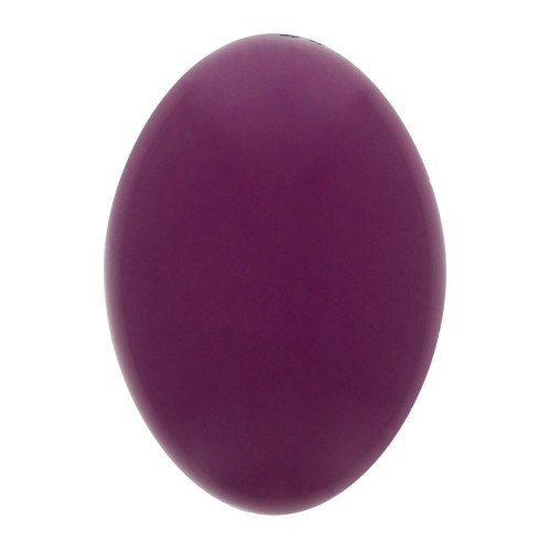 14x10mm Oval opaque resin cabochon - eggplant x1