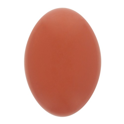 14x10mm Oval opaque resin cabochon - Terracotta x1