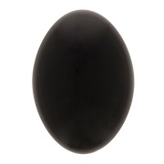 14x10mm Oval opaque resin cabochon - Black x1|raw }}