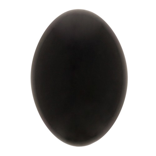 14x10mm Oval opaque resin cabochon - Black x1