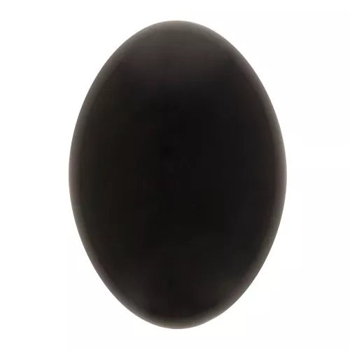 14x10mm Oval opaque resin cabochon - Black x1