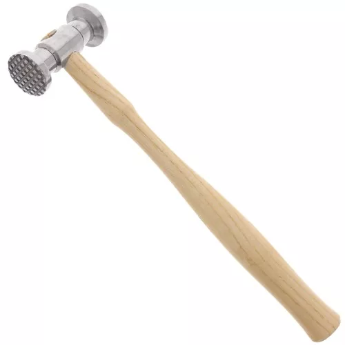 Metal texturing hammer - stripes and checkerboard pattern x1