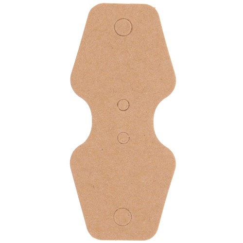 Set of 20 jewellery holders 8x3.5cm for necklaces - Kraft x1