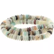 Heishi gemstone beads 6.5x2 mm - Amazonite x38cm