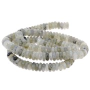 6.5x2mm Round beads - Heishi gemstone - Labradorite x38cm|raw }}