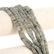 6.5x2mm Round beads - Heishi gemstone - Labradorite x38cm