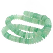 6.5x2mm Round beads - Heishi gemstone - Aventurine x38cm|raw }}