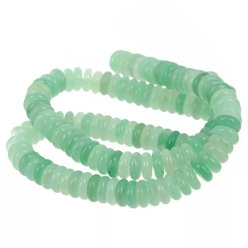 Heishi gemstone beads 6.5x2 mm - Aventurine x38cm