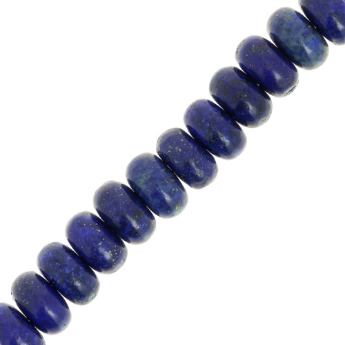 Heishi gemstone beads 8.5x5 mm - Lapis lazuli x15