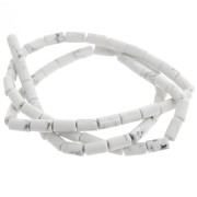 6x3mm Gemstone tube beads - Howlite x38cm|raw }}