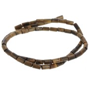 6x3mm Gemstone tube beads - Tiger Eye x38cm