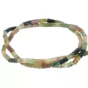 6x3mm Gemstone tube beads - Indian Agate x38cm