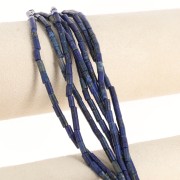 6x3mm Gemstone tube beads - Lapis lazuli x38cm