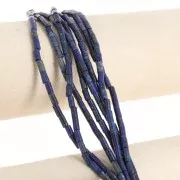 6x3mm Gemstone tube beads - Lapis lazuli x38cm