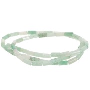 7x3mm Gemstone tube beads - Aventurine x38 cm|raw }}