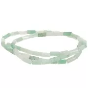 7x3mm Gemstone tube beads - Aventurine x38 cm