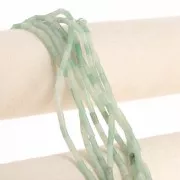 7x3mm Gemstone tube beads - Aventurine x38 cm