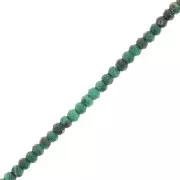 Malachite - Perles rondelles aplaties facettées 3.5x2.5 mm en pierre gemme - Malachite x39cm Perles rondelles aplaties facettées 3.5x2.5 mm en pierre gemme - Malachite x39cm