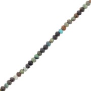 3x2mm gemstone flat round faceted beads - Turquoise x39cm|raw }}