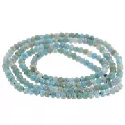 3x2mm gemstone flat round faceted beads - Apatite x39cm