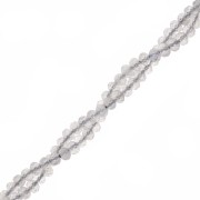 3x2mm gemstone flat round faceted beads - Labradorite x39cm