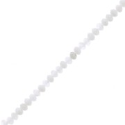 3x2mm gemstone flat round faceted beads - Moonstone x39cm