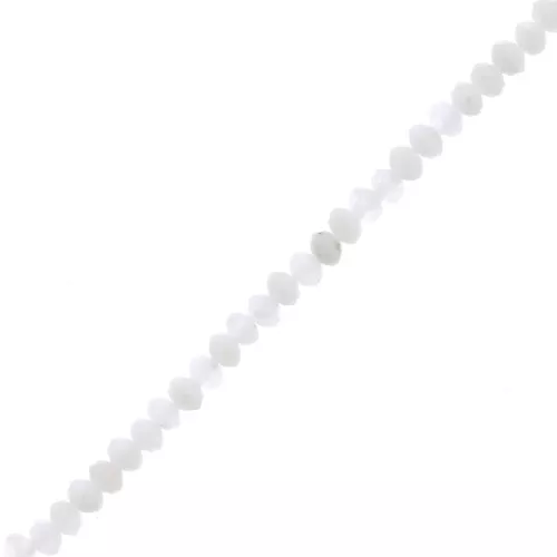 3x2mm gemstone flat round faceted beads - Moonstone x39cm