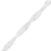 3x2mm gemstone flat round faceted beads - Moonstone x39cm