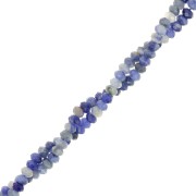 3x2mm gemstone flat round faceted beads - Sodalite x39cm
