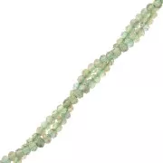 3x2mm gemstone flat round faceted beads - Aventurine x39cm