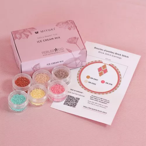 Miyuki Beads set By Perles & Co - Miyuki Delica 11/0 Ice cream Mix x1