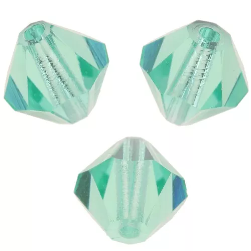 3mm Preciosa Crystal Bicones - MC Bead Rondell - Caribbean Sea x30