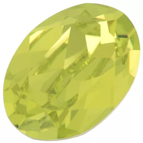 14x10mm PureCrystal 4120 Cabochon - Citrus Green x1