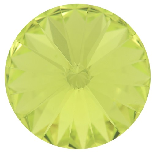 14mm Cabochon PureCrystal 1122 Rivoli - Citrus Green x1