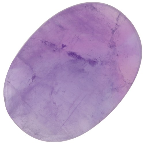 14x10mm Flat oval gemstone cabochon - puck - Amethyst x1