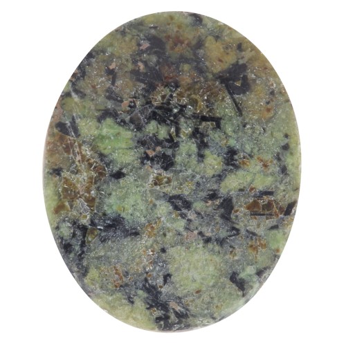 10x8mm Flat oval gemstone cabochon - puckt - African Turquoise - Jasper x1