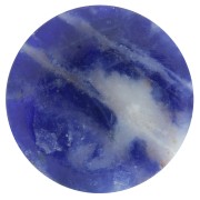 12mm Flat round Cabochon - puck - gemstone - Sodalite x1