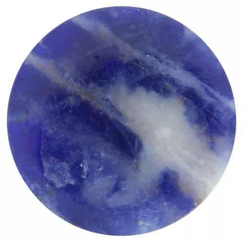 12mm Flat round Cabochon - puck - gemstone - Sodalite x1