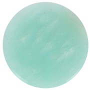 12mm gemstone flat round Cabochon - puck - Amazonite x1