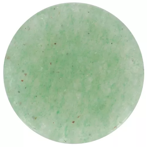 12mm gemstone flat round Cabochon - puck - Aventurine x1