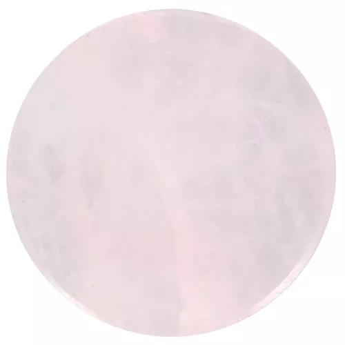 12mm gemstone flat round Cabochon - puck - rose Quartz x1