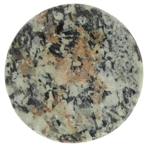 12mm gemstone flat round Cabochon - puck - African Turquoise - Jasper x1