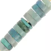 Heishi gemstone beads 5x2 mm - Chrysocolla x20