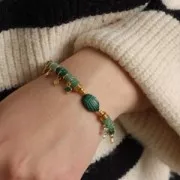 Heishi gemstone beads 5x2 mm - Chrysocolla x20