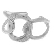 Stainless steel 304 Fancy adjustable ring - large links x1