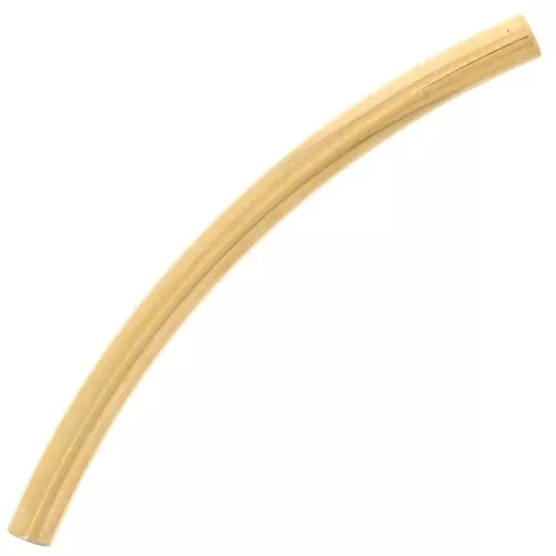 30x2mm Stainless steel 304 Curved tube - Gold Tone x1
