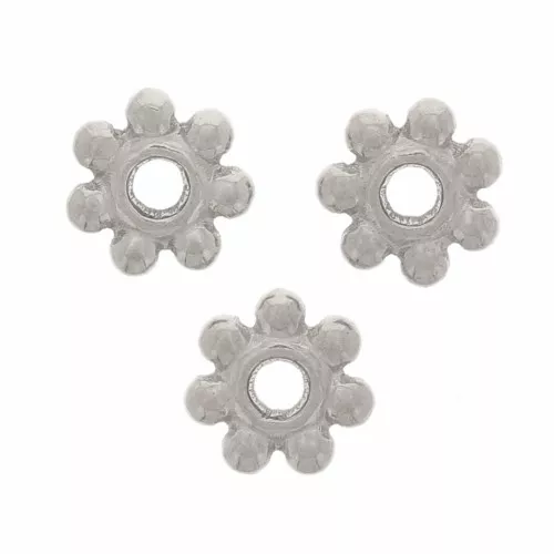 4mm 304 stainless steel spacer flower x6